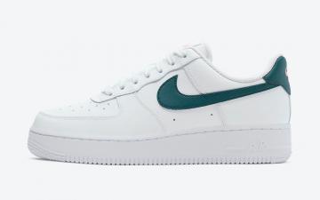 Nike Air Force 1 Low White Dark Teal Green Sunset Pulse 315115-163