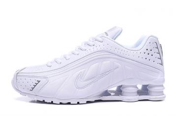 all white nike shox mens