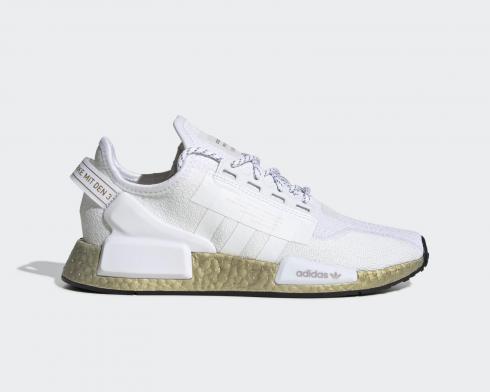 Adidas Wmns NMD R1 V2 Gold Boost Cloud White FW5450