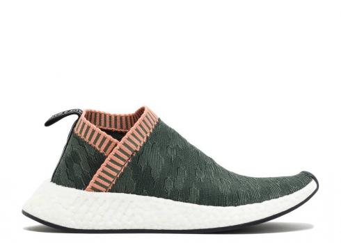 Adidas Wmns Nmd cs2 Primeknit Trace Green Pink BY8781