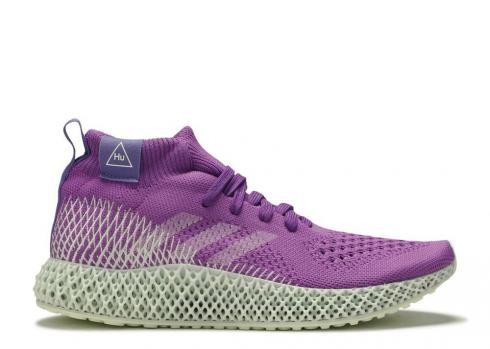 Adidas Pharrell Williams X 4d Runner Active Purple White Tint FV6335