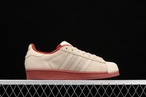 Adidas Originals Superstars White Red Metallic Gold EG4962