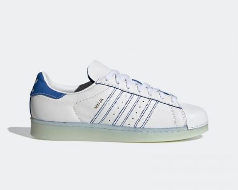 Adidas Superstar Cloud White Chalk White Blue FX2784