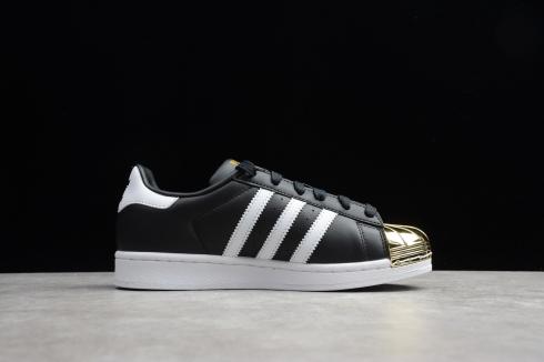 Adidas Wmns Superstar Metal Toe Core Black Footwear White Gold BB5115