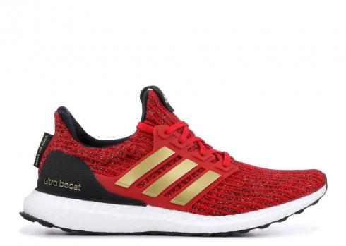 Adidas Game Of Thrones X Wmns Ultraboost 4.0 House Lannister Scarlet Black Core Metallic EE3710