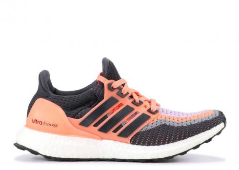 Adidas Womens Ultraboost 20 Sun Glow Solid Grey Purple AQ5166