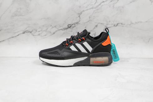 Adidas Originals ZX 2K Boost Core Black Orange Cloud White FX7072