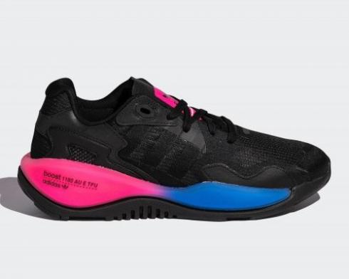 Adidas Originals ZX Alkyne Boost Black Blue Shock Pink FV2316