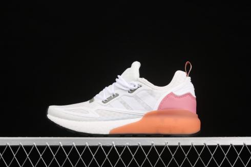 Adidas ZX 2K Boost Cloud White Crystal White Hazy Rose G58090
