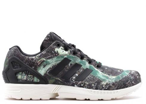 Adidas Zx Flux London Runwht Chalk2 Black1 M19926