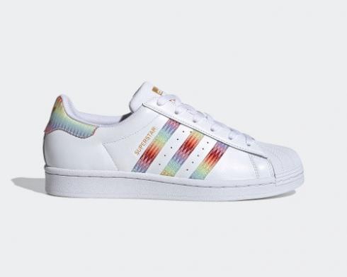 2020 Adidas Originals Superstar White Multi Color FX3923