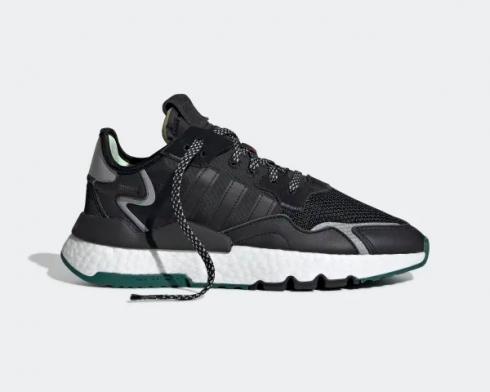 Adidas 3M x Wmns Nite Jogger Boost Carbon Black Green Shoes EE5914