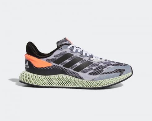 Adidas 4D Run 1.0 Cloud White Core Black Signal Coral Shoes FW1233