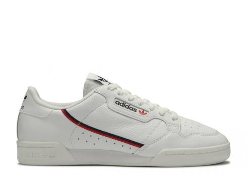 Adidas Continental 80 White Navy Scarlet Cloud Collegiate G27706