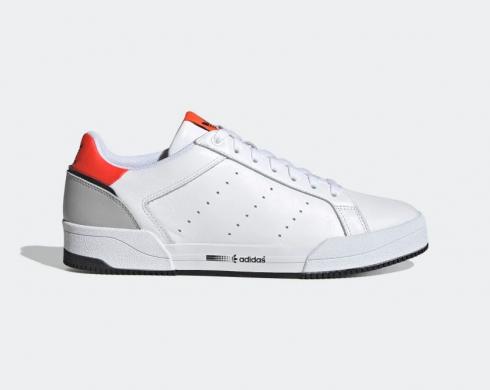 Adidas Court Tourino Cloud White Semi Solar Red Grey Two GZ9245
