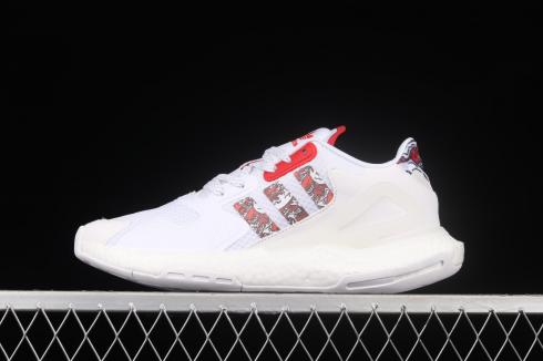 Adidas Day Jogger 2020 Boost Cloud White University Red FW5899