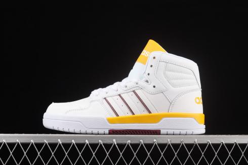 Adidas Entrap Mid Cloud White Yellow Red Wine FY2960