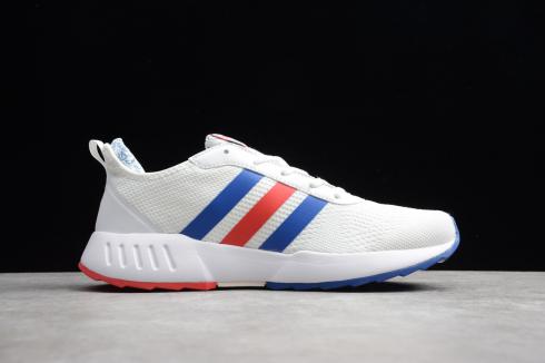 Adidas Grand Court Cloud White Blue Solar Red Shoes EH0835