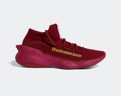 Adidas Human Race Sichona x Pharrell Burgundy Screaming Pink Signal Green GW4879