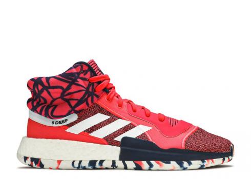 Adidas Marquee Boost John Wall Core Shock Footwear Navy White Red G27737