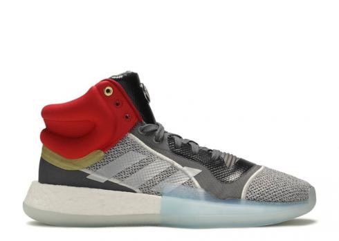 Adidas Marvel X Marquee Boost Heroes Among Us Thor Grey Metallic Footwear White One Silver EF2258