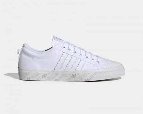 Adidas Original Nizza HK Footwear White Grey Two Shoes EE5602