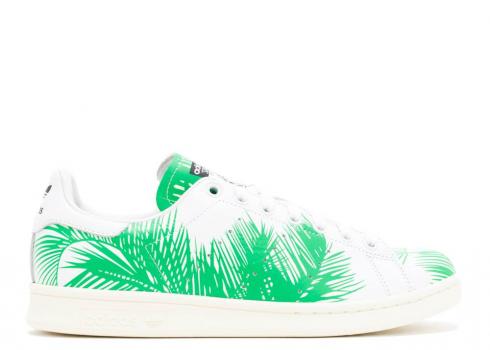 Adidas Pharrell X Bbc Stan Smith Palm Tree Pack White Green S82071