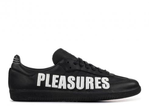 Adidas Pleasures X Samba 3d Embroidery Core White Black Footwear F35208