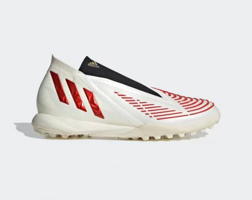 Adidas Predator Edge.1 TF Turf Cloud White Vivid Red Gold GZ4648