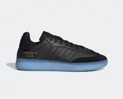 Adidas Samba RM Boost Core Black Clear Sky Blue Shoes BD7476