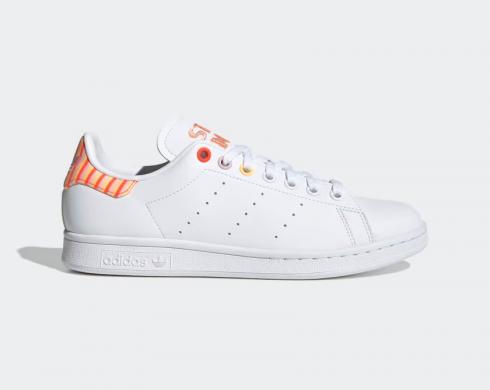 Adidas Stan Smith Cloud White Clear Pink Solar Red H03196