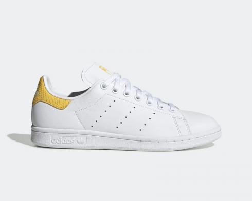 Adidas Stan Smith Cloud White Core Yellow Shoes EF6883