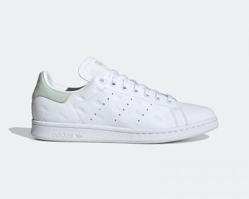 Adidas Stan Smith Cloud White Linen Green Green Tint Casual Shoes EF5009