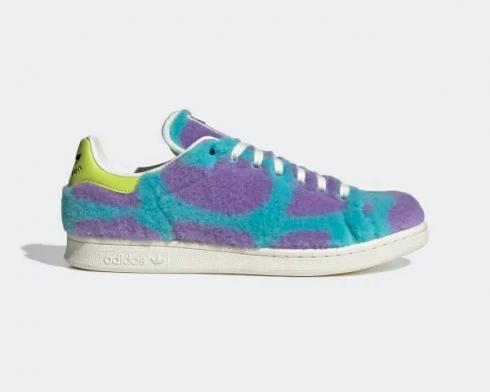 Adidas Stan Smith Mike & Sulley Monsters Inc Purple Aqua Lime Green GZ5990