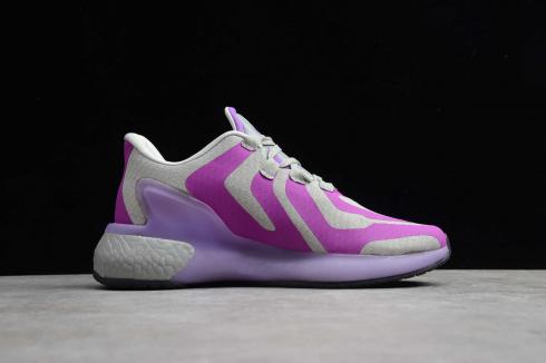 Adidas Wmns Alphabounce Beyond Grey Purple Core Black Shoes CG3814