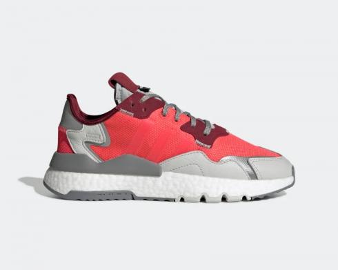 Adidas Wmns Nite Jogger Shock Red White Shoes EE5912