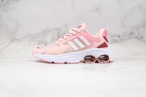 Adidas Wmns QUADCUBE Cloud White Pink Running Shoes FG7176