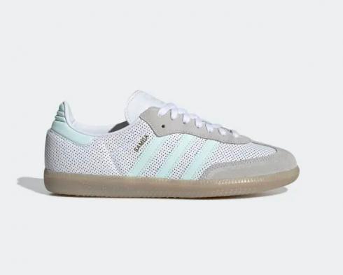 Adidas Wmns Samba OG Cloud White Ice Mint Grey Shoes CG6108