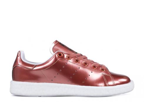 Adidas Wmns Stan Smith Boost Metallic Copper White Footwear BB0107