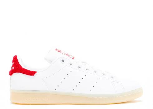 Adidas Womens Stan Smith White Footwear Red Collegiate S32256