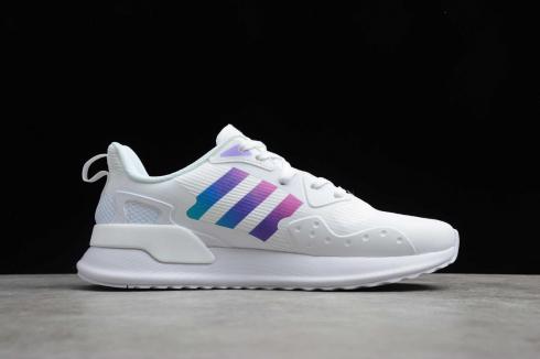 Adidas X PLR Cloud White Purple Running Shoes EE7650