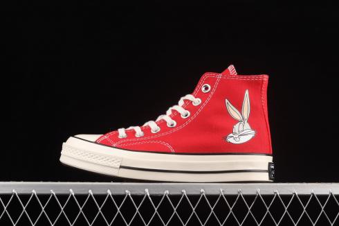 Cnoverse Chuck Taylor 70s Ox Hi Red Ivory White 164944C
