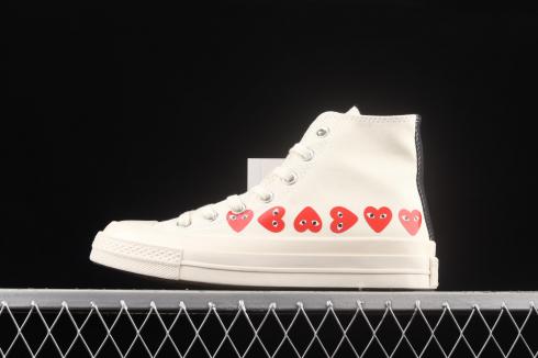 Comme des Garcons PLAY x Converse Chuck Taylor All Star 70 High White 162972C