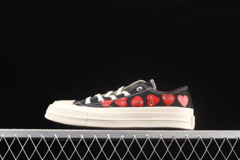 Comme des Garcons PLAY x Converse Chuck Taylor All Star 70 Ox Black 162977C