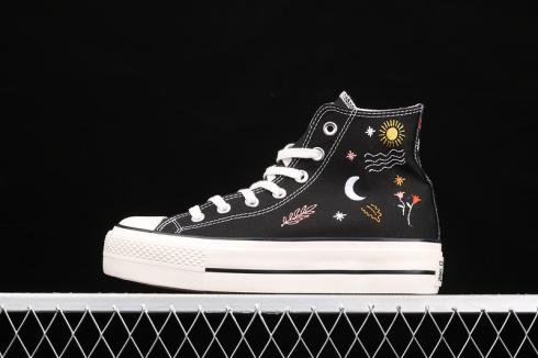 Converse Chuck Taloy All Star Canvas White Black Shoes 571085C