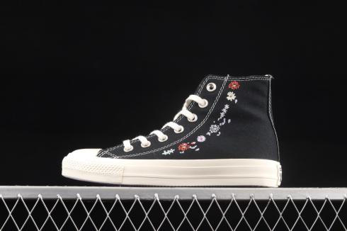 Converse Chuck Taylor All Star 70s Hi Embroidery Florets Black White A01585C