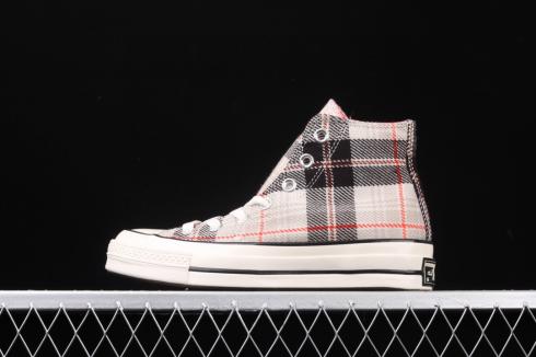 Converse Chuck Taylor All Star 70s Plaid White Red 166495C