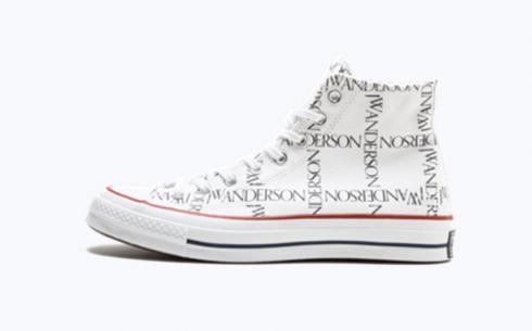 Converse JW Anderson CTAS 70 Hi White Black Insignia Red Shoes