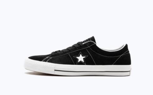 Converse One Star Skate Ox Black White Black Shoes