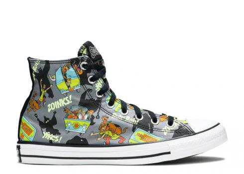 Converse Scoobydoo X Chuck Taylor All Star High Chased By Ghosts Almost White Black Multi 169073C